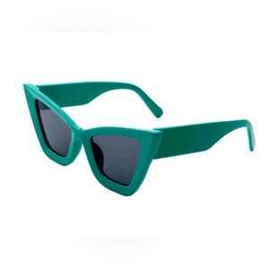 Green Retro Square High Point Vintage Sunglasses w/ case
